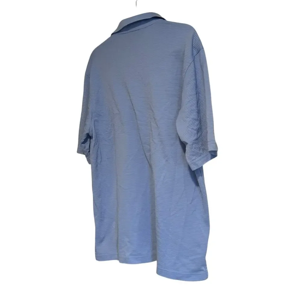 Vintage Fairway Green Purformance Blue Polo Shirt Men Sz Large Sterling Vineyard - Picture 4 of 13